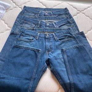 Levi Strauss Men's 514 jeans EUC size 32 waist 32 length; 3 pairs! 👖